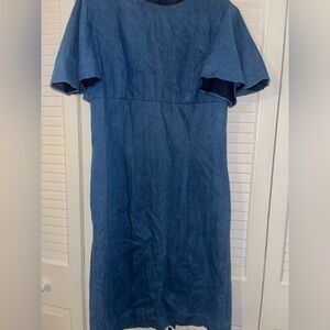 Elegant Blue Denim Dress